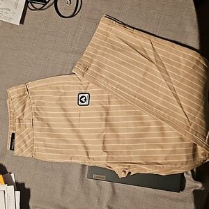 Airwalk XS juniors pants. Tan striped khaki jeans.
